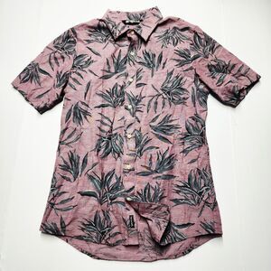 Travis Mathew Floral Print Button Shirt Camp Hawaiian Tropical Resort core NWOT